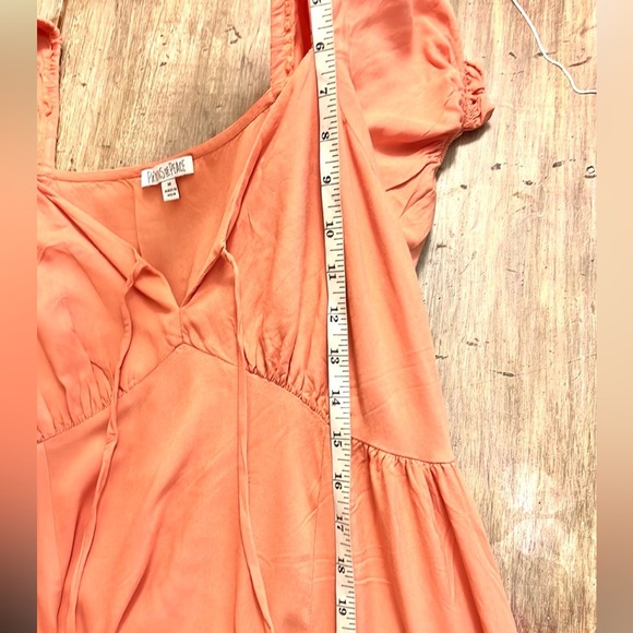 Patrons of Peace,Stunning Adrian Dress,Coral, Full, Hi-Low Twirlable,EUC,Size M - Picture 11 of 13